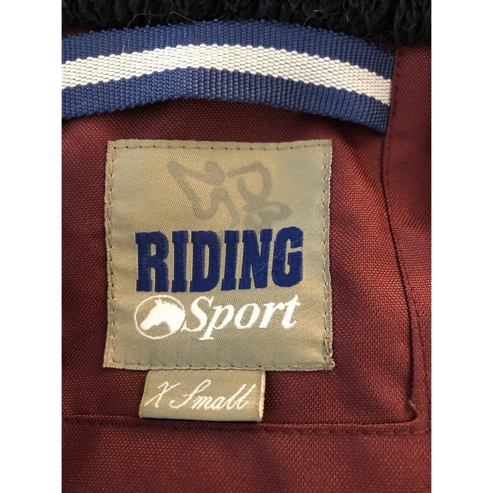 Riding Sport Equestrian Wear Jacket XS Maroon Crown Fur Lined Coat System 5000
